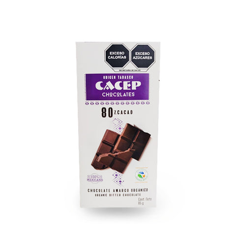 Cacep Chocolate Amargo 80% Cacao 85 g.